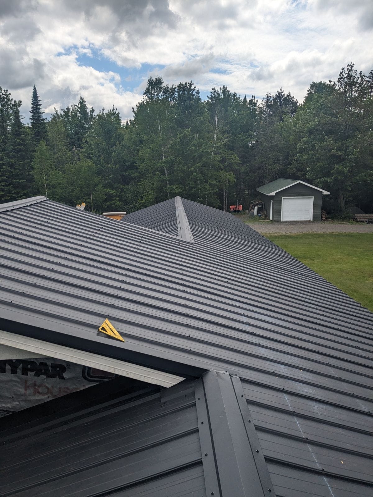 Completed roofing project